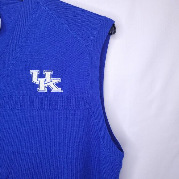 Nike Merino Wool Sweater Vest Mens Medium Blue University Of Kentucky - Picture 4 of 10